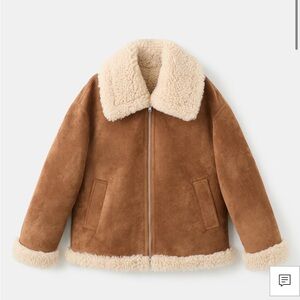 Mango Shearling jacket new with tags